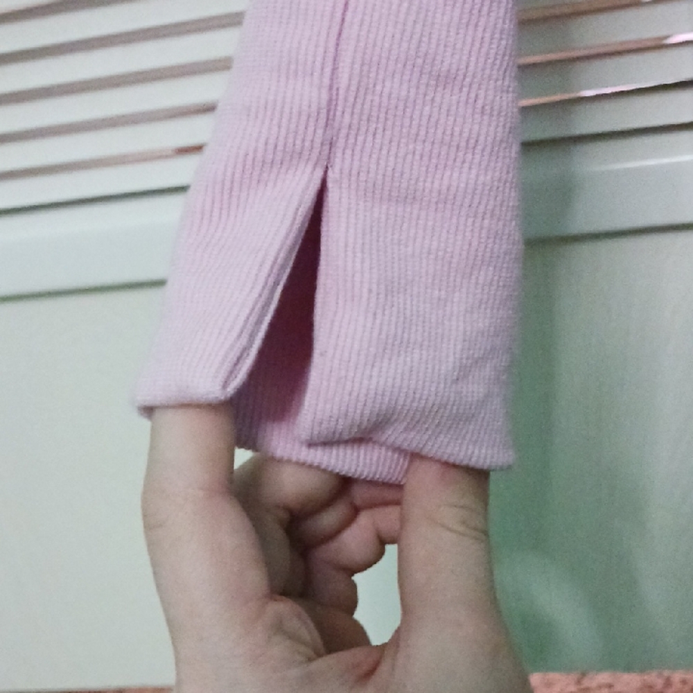Pink Sweater with Candy Cane Design - Picture 5 of 7